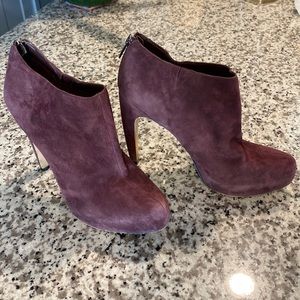 Sam Edelman Purple Boot Heels Size 8.5